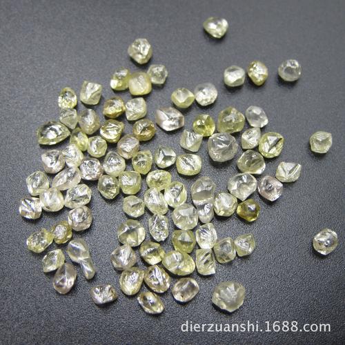天然金刚石钻石原石颗粒透明干净超硬材料适用于实验标本收藏五金加工